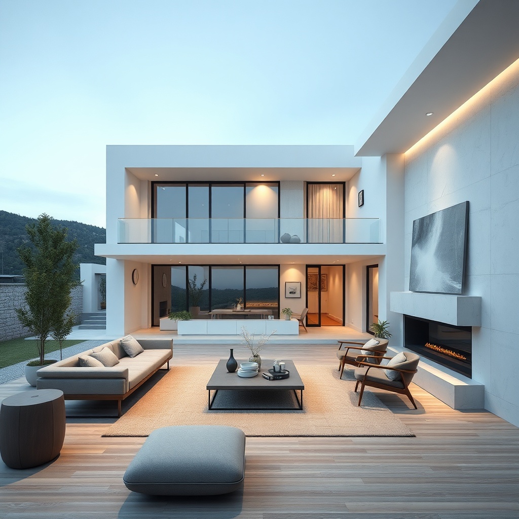 <Modern bir villa çatısında mat antrasit Bramac kiremitleri