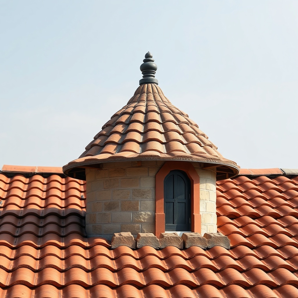 <photorealistic photo of a Bramac mahya kiremit in antrasit color
