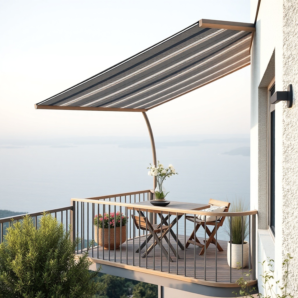 Balkon ve teras üzerinde Onduline levhaların döşenmiş hali